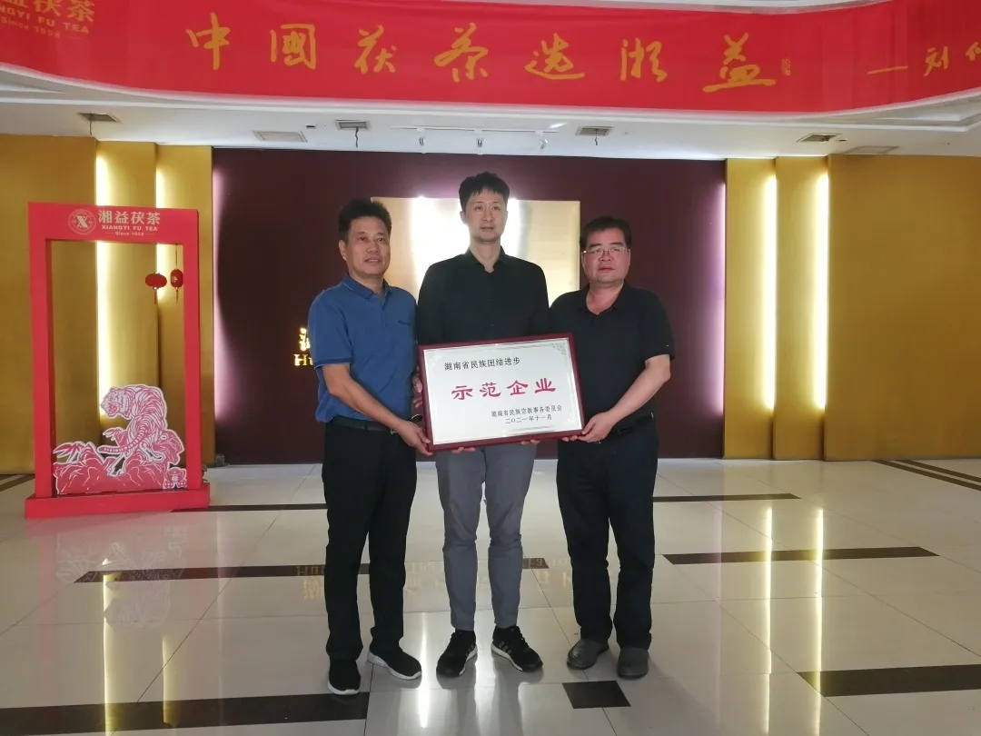益陽茶廠有限公司被授予“湖南省民族團結進步示范單位 ”